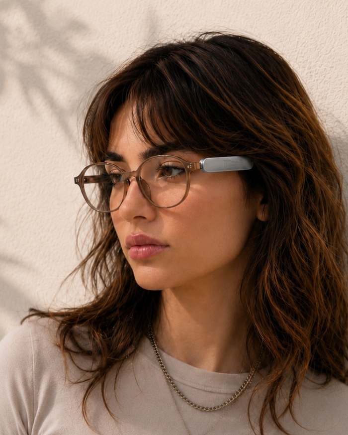 Benev.Clip in Grey — front view
